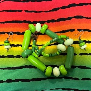 Necklace & Earring Set One of a Kind Handmade